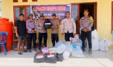 Saat-Bumi-Berguncang,-Polri-Hadir:-Polres-Ngada-Polsek-Aimere-terus-Salurkan-Bantuan-untuk-Warga-Heawea