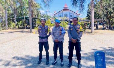 POLSEK-AIMERE-AMANKAN-MISA-PERDANA-DAN-SYUKURAN-IMAM-BARU-DI-PAROKI-ST.-FRANSISKUS-&-STA.-CLARA-AIMERE,-BERJALAN-AMAN-DAN-LANCAR-‎