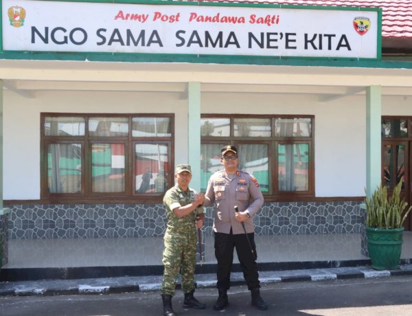 Membangun Sinergi untuk Negeri, Kapolres Ngada Silaturahmi ke Kodim 1625/Ngada