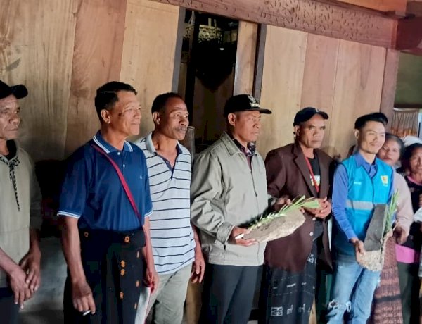 Polsek Golewa amankan kegiatan Pelepasan dan Penyerahan Hak atas Tanah serta Penanaman Pilar Adat dan Pilar Nasional, Harapan Baru Tumbuh di Mataloko