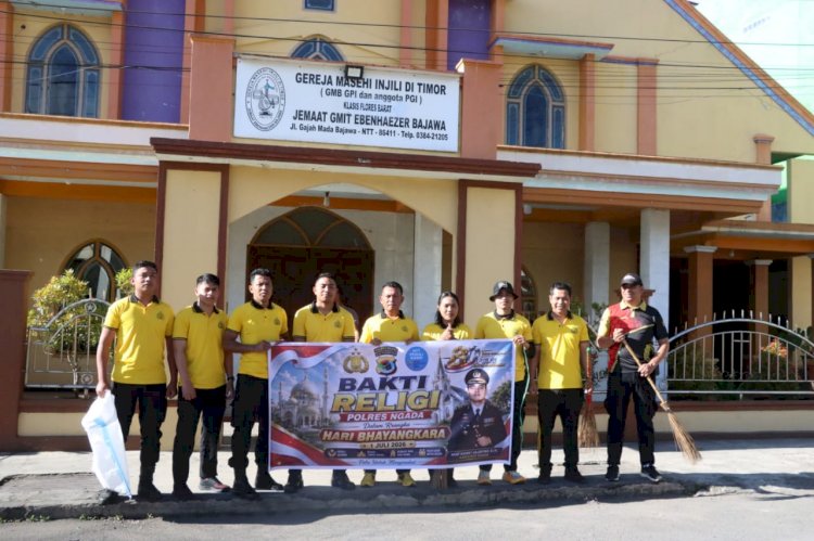 Bakti Religi Polres Ngada Sambut Hari Bhayangkara ke-80, Wujud Kepedulian dan Pengabdian kepada Masyarakat