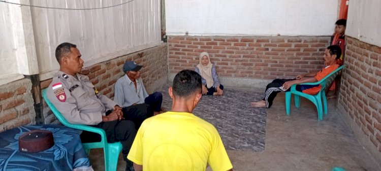 Bhabinkamtibmas Desa Sambinasi Barat Utamakan Problem Solving, Selesaikan Kasus Penganiayaan Secara Kekeluargaan