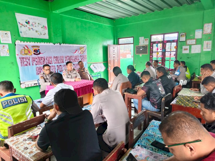 Polres Ngada Gelar Tes Psikologi Calon Pemegang Senjata Api Dinas, Wujudkan Personel Profesional dan Berintegritas ‎