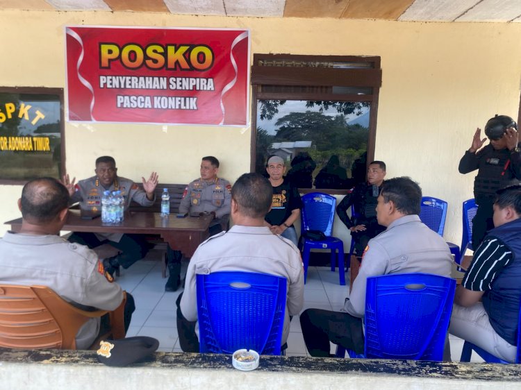 Polda NTT Kedepankan Musyawarah dan Pendekatan Adat, Situasi Pasca Konflik di Adonara Timur Semakin Kondusif