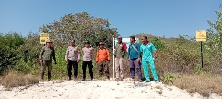 Bhabinkamtibmas Polsek Riung Bersama Tim Terpadu Perkuat Pengamanan Kawasan Konservasi TWAL 17 Pulau dan Hutan Lindung