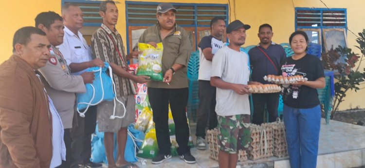 Polres Ngada Bersama Forkopimda Salurkan Bantuan Sembako Darurat untuk Korban Gempa di Wolomeze