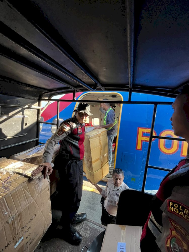 Bantuan Logistik Mabes Polri Tiba di Ngada, Dukung Penanganan Pascagempa