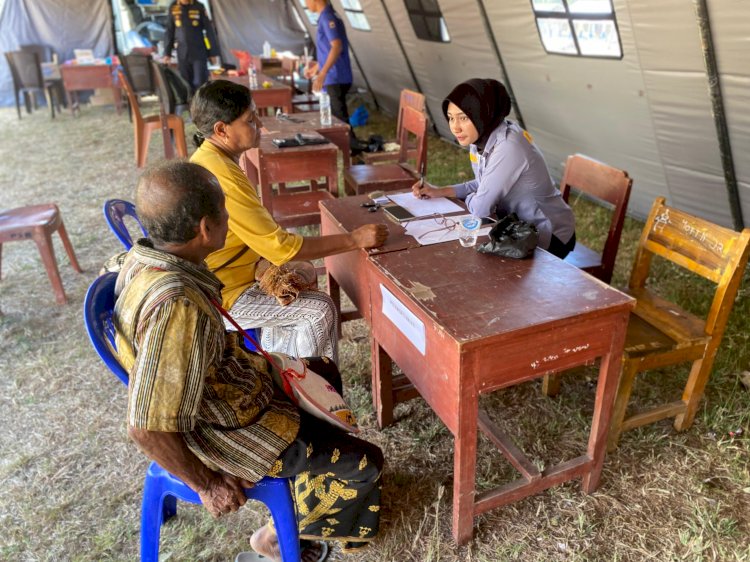 Layanan Kesehatan Polri Hadir di Tengah Pengungsian, 49 Warga Terdampak Gempa Menerima Pelayanan ‎