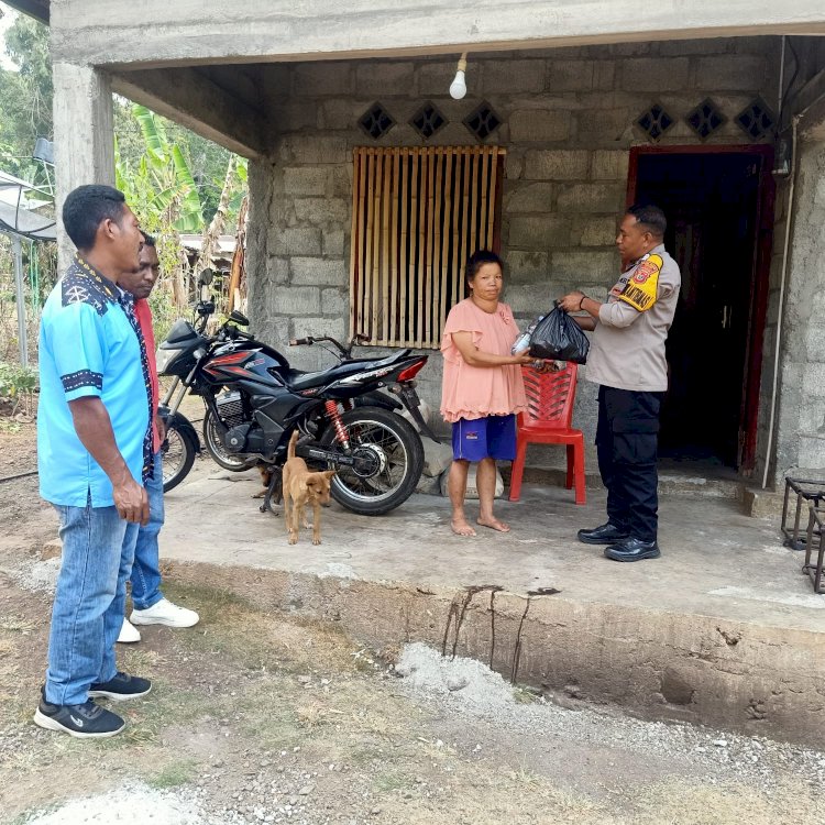 Polres Ngada Hadir di Tengah Warga, Bantuan Kapolda NTT Disalurkan untuk Warga Terdampak Gempa di Bajawa Utara