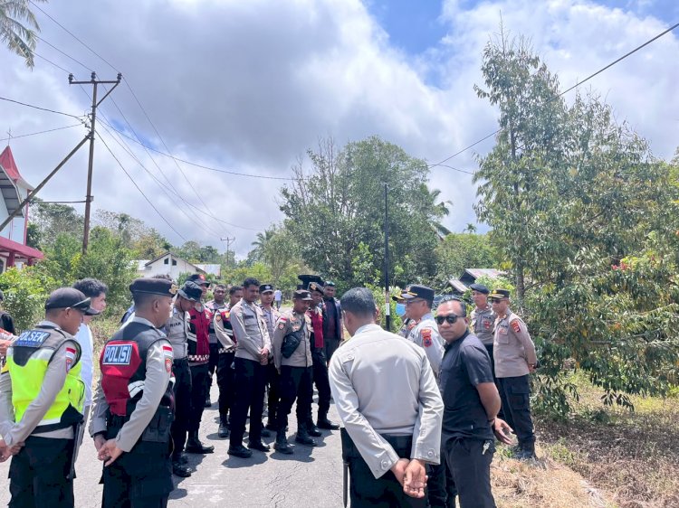 Kawal Eksekusi Lahan dan Bangunan, Polres Ngada Pastikan Proses Hukum Berjalan Aman, Humanis dan Kondusif ‎