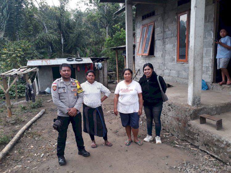 CEGAH GANGGUAN KAMTIBMAS, BHABINKAMTIBMAS DESA LANGAGEDHA SAMBANGI WARGA ‎